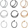 SERYNOW Nose Ring Hoop 20G 316L Surgical Steel Nose Rings Body Piercing Jewelry For Women Girls | Body Piercing Rings