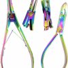 AAProTools Aaprotools Multi Rainbow Color Set Of 2 Ring Opening And Ring Closing Pliers Body Piercing Captive Bead Tools Stainless Steel | Body Piercing Rings