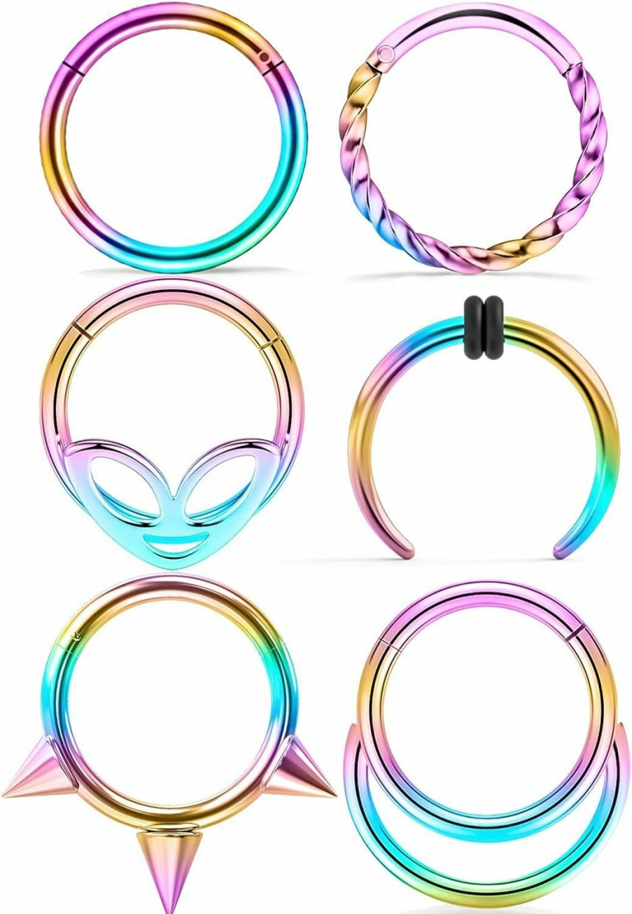 Kadogohno Kadogohno Septum Rings Daith Piercing Jewelry Septum Jewelry Daith Earrings Daith Jewelry Daith Piercing Jewelry Septum Rings 16G Daith Piercing Jewelry Surgical Steel Septum Ring Septum Piercing | Body Piercing Rings