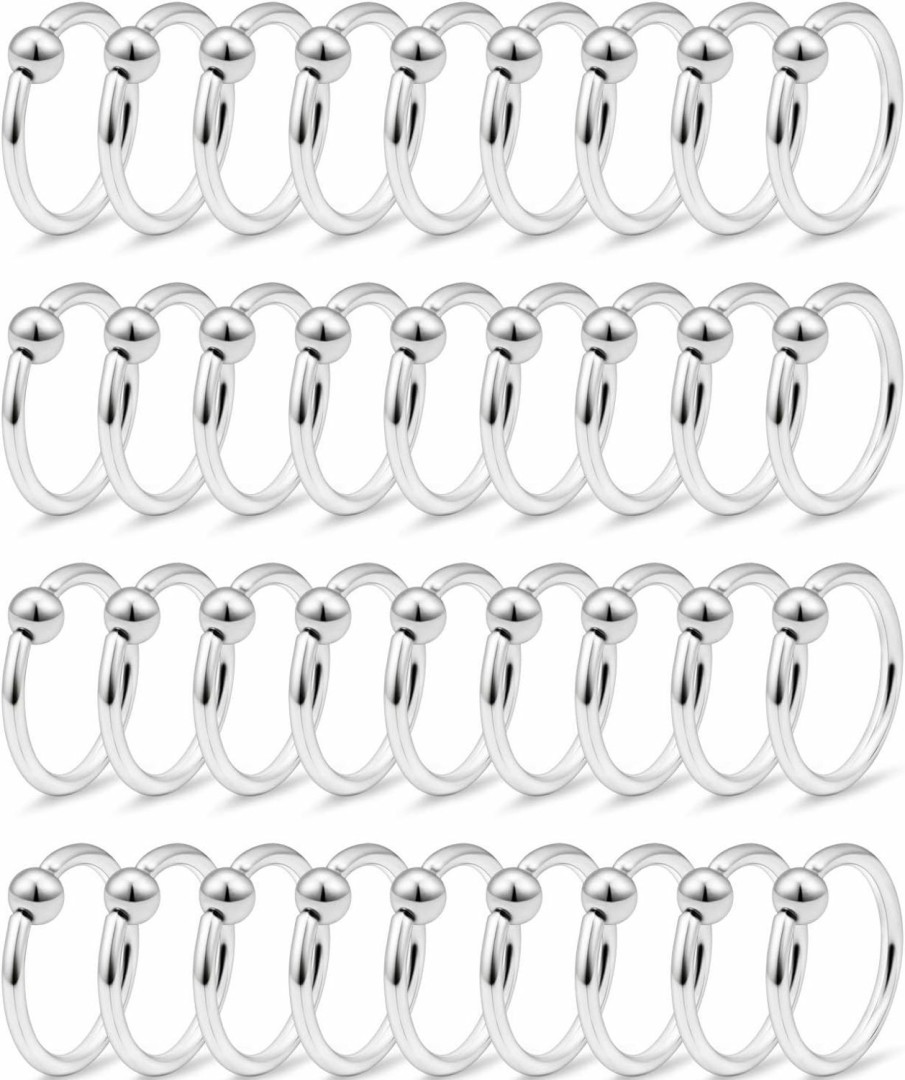 Ftovosyo Ftovosyo 14G 36Pcs Captive Bead Ring Stainless Steel Nose Nostril Septum Tragus Helix Nipple Lip Eyebrow Earring Hoop Rings For Women Girls | Body Piercing Rings