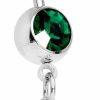 Body Candy Body Candy 14G 12Mm 316L Steel Navel Ring Green Accent Winter Snow Mistletoe Belly Button Ring 1/2\" | Body Piercing Rings