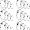 Ftovosyo Ftovosyo Tragus Hoop Earrings Surgical Steel 16G 14G 12G Captive Bead Ring Lip Septum Hoops Body Piercing Jewelry For Women Men 24 Pieces | Body Piercing Rings