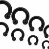 Ocptiy Ocptiy 00G 0G 2G 4G 6G 8G 12G 14G 16G 20G Septum Ear Earrings Gauges Stretching Kit Surgical Steel Horseshoe Septum Eyebrow Lip Navel Belly Ring Cartilage Helix Tragus Earrings Piercing Kit | Body Piercing Rings