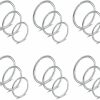 Ruifan Ruifan 18Pcs Mix Size Stainless Steel Clip On Fake Nose Lip Helix Cartilage Tragus Ear Hoop Ring 22G 20G 18G 6-10Mm | Body Piercing Rings