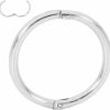 365 Sleepers 365 Sleepers Sterling Silver Hinged Uni Sleeper Earrings Nose Hoop Segment Ring Hand Made In Australia Nickel Free Hypoallergenic 8Mm - 14Mm | Body Piercing Rings