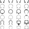 YADOCA Yadoca 24 Pcs 16G Septum Rings For Women Men Hypoallergenic Surgical Steel Nose Rings Hoop Cz Horseshoe Lip Rings Helix Daith Cartilage Piercing Septum Jewelry 8Mm 10Mm | Body Piercing Rings