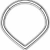 CM Crareesi Mania Cm Crareesi Mania Teardrop Septum Rings 316L Surgical Steel Septum Nose Hoop 16G Daith Earrings Septum Clicker Ring Helix Tragus Conch Piercing Jewelry | Body Piercing Rings