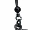 Body Candy Body Candy Black Glitter Gun Dangle Belly Button Ring | Body Piercing Rings