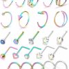 Tkzndnm Tkzndnm Nose Rings Nose Studs Nose Rings Hoops Nose Piercings Nose Ring Nose Hoops Nose Stud Nose Rings Studs Nose Rings For Women Nose Piercing Jewelry Hoop Nose Ring Surgical Steel Nose Ring | Body Piercing Rings