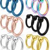 SCERRING Scerring 14G Captive Bead Piercing Ring Stainless Steel Nose Septum Tragus Helix Nipple Belly Lip Eyebrow Hoop Rings Piercing Jewelry For Women Men 8-16Mm 18-36Pcs | Body Piercing Rings