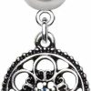 Pierced Owl Pierced Owl Blue And Clear Cz Crystal Ornate Dream Catcher Dangle Belly Button Navel Ring | Body Piercing Rings