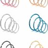 REVOLIA Revolia 24Pcs 18-22G 316L Stainless Steel Nose Rings Hoop Cartilage Ear Septum Piercings 6-12Mm | Body Piercing Rings