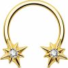 Jewseen Jewseen 16G Septum Rings Gold Septum Jewelry Surgical Steel Daith Piercing Jewelry Tragus Helix Earring Cartilage Hoop For Women Men | Body Piercing Rings