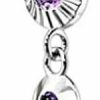 Pierced Owl Pierced Owl - 14Ga 316L Stainless Steel Cz Centered Crystal Drop Chain Dangling Belly Button Ring | Body Piercing Rings