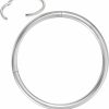 Afftiny Afftiny Nose Ring Septum Hoop 20G/18G/16G/14G/12G 316L Surgical Stainless Steel Hinged Seamless Earrings, Diameter 5Mm-16Mm, Gold/Silver/Black/Rose Gold/Rainbow Color | Body Piercing Rings