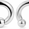 Cisyozi Cisyozi 10G 8G 6G 4G 2G 0G 00G Septum Rings Ear Gauges Earrings Hoops 316L Surgical Steel Pa Ring Internally Threaded Horseshoe Spring Action Captive Bead Ring Cbr Body Piercing Jewelry For Women Men | Body Piercing Rings