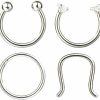 YOVORO Yovoro 16G 3-8Pcs 316L Stainless Steel Septum Piercing Nose Rings Hoop Cartilage Tragus Retainer Body Piercing Jewelry 8-10Mm | Body Piercing Rings