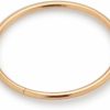 AtoZ Piercing 10K Solid Yellow Gold 22 Gauge - 8Mm Length Seamless Open Hoop Nose Piercing Ring | Body Piercing Rings