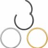 KHKINDPRO Nose Rings For Women 3Pieces 18G 20G 316L Surgical Stainless Steel Uni Hinged Tiny Cartilage Earrings Hoop Mens Piercing Jewelry | Body Piercing Rings