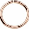 FreshTrends 14K Rose Gold Nose Hoop Cartilage Earring Choose From 4 Sizes Petite Seamless Earrings For Sensitive Ears | Body Piercing Rings