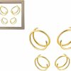 Redpai Small Gold Hoop Earrings For Single Piercing And Cartilage, Helix Piercing Jewelry, Spiral Nose Ring, Made Of 316L Surgical Steel, Designed For Women | Body Piercing Rings