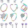 Tkzndnm Tkzndnm Nose Rings Nose Rings Hoops Nose Piercings Nose Rings For Women Nose Studs Nose Rings Studs Nose Piercing Jewelry Nose Ring Nose Stud Hoop Nose Ring Nose Hoops Nose Piercing 20G Nose Ring | Body Piercing Rings