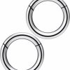 Kridzisw Kridzisw 8G 6G 4G 2G Titanium Hinged Septum Ring Clicker Gauges Earring Stretching Kit Hypoallergenic Lobe Hoop Earrings Medical Implant Grade Large Septum Nose Ring Piercing Jewelry For Women Men | Body Piercing Rings