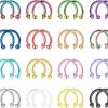 TEN MIRO Ten Miro 32Pcs 16G Horseshoe Nose Septum Rings Surgical Steel Eyebrow Tragus Lip Rings Daith Helix Cartilage Piercing Jewelry For Women Men Balls & Spikes Septum Jewelry 8Mm 10Mm | Body Piercing Rings