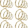 LOYALLOOK Loyallook 18-24Pcs 20G 316L Stainless Steel Nose Ring Hoop Cartilage Hoop Septum Piercing 6-12Mm | Body Piercing Rings