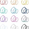 Magitaco Magitaco 36Pcs 20G Nose Ring Hoop 316L Stainless Steel Nose Piercing Lip Septum Tragus Ring Helix Cartilage Earring Hoop Piercing Nose Rings For Women Men | Body Piercing Rings