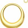 Melighting Melighting 16G Septum Ring Hoop Stainless Steel 316L Septum Jewelry Clicker Cartilage Earring Hinged Segment Daith Piercing Jewelry For Women | Body Piercing Rings