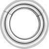 FINE4U Fine4U Large Gauge Hinged Hoop 6G 8G 10G 10Mm 12Mm 14Mm 16Mm - Astm F136 Titanium Clicker For Septum, Lobe Stretching, Hypoallergenic Nickel Free Body Piercing Jewelry | Body Piercing Rings