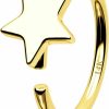 Jewseen Jewseen 14K Gold Nose Rings Hoop 18G Cartilage Hoop Gold Rook Piercing Jewelry Star Helix Tragus Earring For Women | Body Piercing Rings