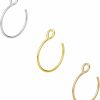 NZDLM Nzdlm Fake Nose Ring Hoop Nose Rings Set Nose Piercing Lip Nose Rings Jewelry For Women Men Girl Gold,Rose Gold,Silver | Body Piercing Rings