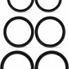 Xnsjeyy Xnsjeyy 3 Pairs 18G 16G 14G Nose Rings Hoops 316L Surgical Steel Septum Jewelry Hinged Segment Clicker Ring Lip Ring Cartilage Tragus Rook Earrings Hoop 6Mm 8Mm 10Mm 12Mm Silver Black For Women Men | Body Piercing Rings