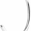 FIFTH CUE Fifth Cue Flat Disc Nose Hoop 316L Surgical Steel Ring | Body Piercing Rings