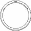 ALACLO Alaclo 14K Real Gold Septum Rings Hoop For Women Men, 16G Segment Gold Nose Rings, 6Mm 8Mm 10Mm Gold Cartilage Hoop For Helix, Rook, Daith, Tragus, Real Gold Body Piercing | Body Piercing Rings