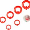 ZS Zs 6Pcs Captive Bead Rings Spring Action Bcr Ball Rings, 12G - 0G Pa Ring, Acrylic Nose Septum Rings Stretching Pierced Body Jewelry For Men Women | Body Piercing Rings