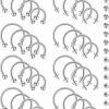 NICEIGHT 32Pcs 14G 16G 18G Surgical Steel Septum Nose Rings For Women Men Horseshoe Earrings Cartilage Helix Tragus Eyebrow Lip Daith Hoop Smily Piercing Jewelry 7-14Mm | Body Piercing Rings