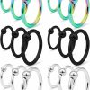 SCERRING Scerring 16G Captive Bead Piercing Ring Stainless Steel Nose Hoop Rings Eyebrow Lip Ear Tragus Septum Piercing Jewelry Hanger Retainer 6-16Mm 18-36Pcs | Body Piercing Rings