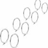 Lantine Lantine 6-12Pcs 18G 20G Nose Rings For Women Men 316L Surgical Steel 16G Septum Ring Cute Tiny Cartilage Helix Conch Daith Tragus Earrings 6-16Mm Set | Body Piercing Rings