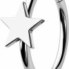 Jewseen Jewseen 316L Surgical Steel Cartilage Hoop Earrings Star Nose Hoop Ring 16G 18G 20G Lip Ring Tragus Daith Helix Piercing Jewelry For Women | Body Piercing Rings