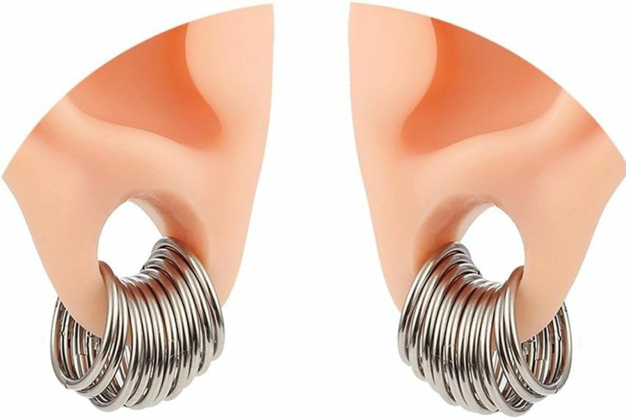 Twolobes 20 Pcs Rings Ear Weights 0G 2G Surgical Stainless Steel Segment Hoop Ear Gauges Cartilage Tragus Helix Lip Piercing Nose Rings Nipple Septum Clickers Body Jewelry | Body Piercing Rings