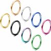 Drperfect Drperfect 8 Pcs 16G Septum Rings 316L Stainless Steel Hinged Segment Clicker Nose Hoops For Women Men Lip Rings Cartilage Helix Conch Tragus Daith Earrings Body Piercing Jewelry | Body Piercing Rings