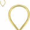 VOJO Vojo G23 Titanium Teardrop Septum Ring Daith Piercing Earrings Jewelry Tragus Helix Nose Rings For Women | Body Piercing Rings