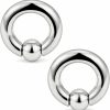 Ocptiy Ocptiy 6G 8G Titaniumm Septum Rings Medical Implant Grade Gauges Tunnels Earrings Stretching Kit Hypoallergenic Septum Nose Lip Ring Ear Lobe Hoop Earring Piercing Jewelry Women Men 12Mm 14Mm 16Mm | Body Piercing Rings