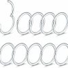 Oveta Oveta Stainless Steel Nose Ring Hinged Segment Ring Nose Hoop Septum Rings Surgical Steel Cartilage Earrings Hoop Tragus Helix Rook Piercing Jewelry 14G/16G/18G/20G, 5/10Pcs | Body Piercing Rings