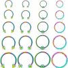 Ocptiy Ocptiy 16G 14G Septum Rings 316L Surgical Steel Hinged Septum Nose Rings Clicker Lip Ear Cartilage Helix Tragus Piercing 8Mm 10 12Mm 14Mm 16Mm | Body Piercing Rings