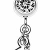 Pierced Owl Pierced Owl - Dangling Handcuffs Sparkling Crystal Stainless Steel Belly Button Ring | Body Piercing Rings