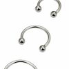 Lcolyoli Lcolyoli 16G Septum Rings Internally Threaded Surgical Steel Septum Jewelry Lip Rings Hoop Labret Jewelry Smiley Piercing Jewelry Horseshoe Earrings Daith Piercing Jewelry For Women Men | Body Piercing Rings